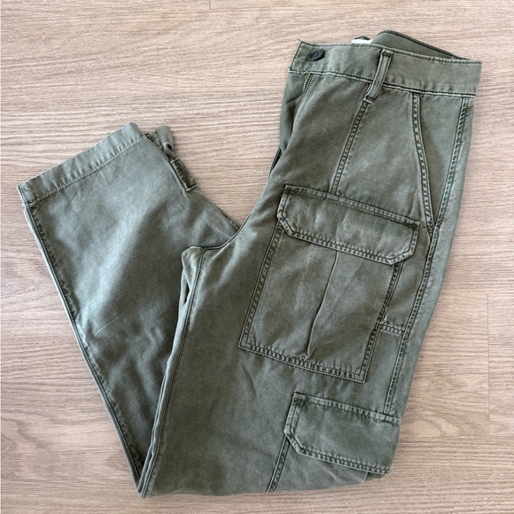 AGOLDE Olive Green Cargo Pants - Picture 1 of 4